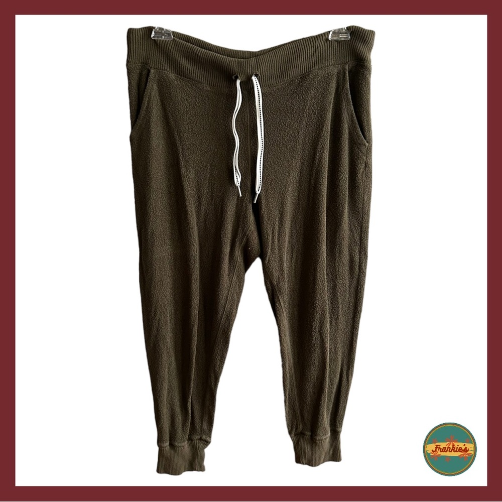 Aerie - Green Joggers with Drawstring Waist and Pockets Size Medium